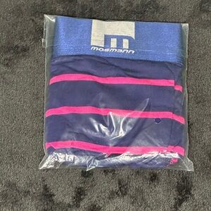 Mosmann Men's Blue and Pink Boxer Briefs